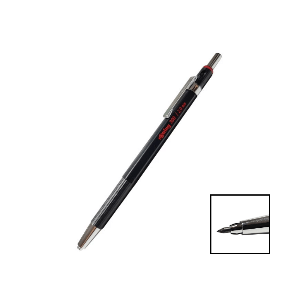ดินสอกด Rotring (รอตติ้ง) 300 2.0 สีดำ
